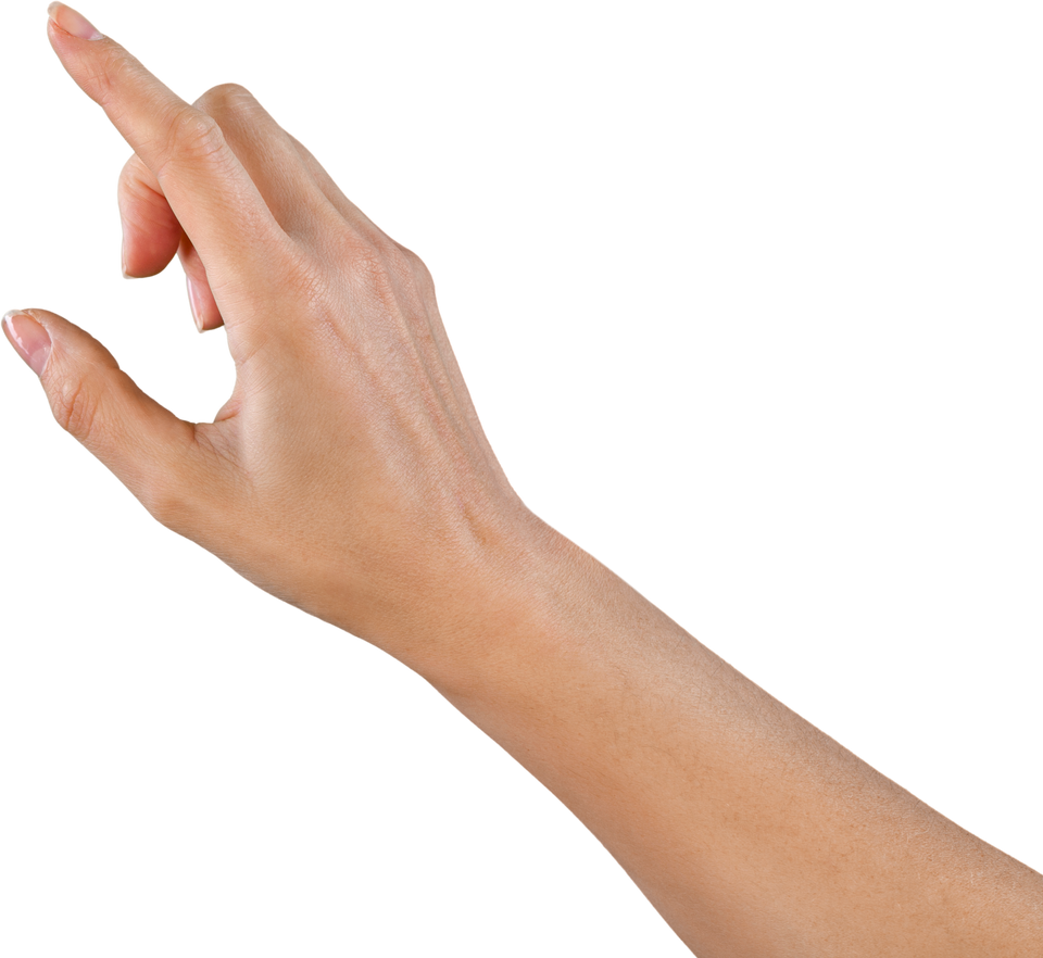 Finger Pressing an Imaginary Button